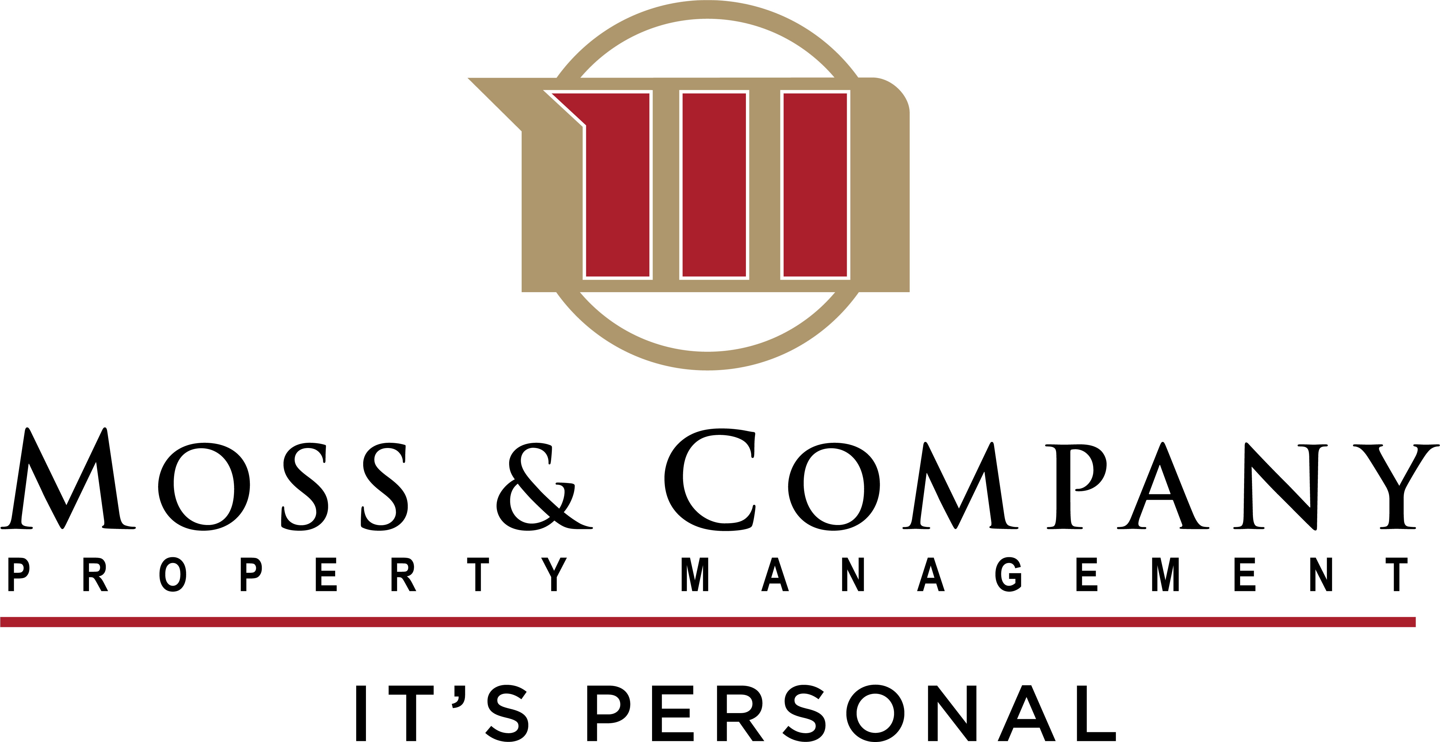 A logo for Moss & Company Property Management with the tagline "It